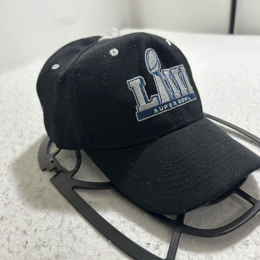 Super Bowl LIII 53 Adult OSFA Adjustable Hat Black NFL Football Atlanta 2019